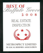 Best of Buffalo Grove 2008 Real Estate Inspection Award
